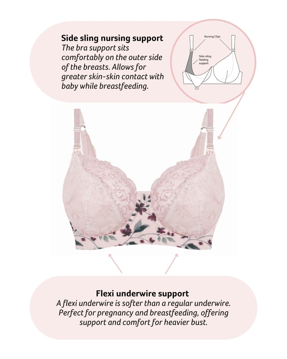 Temptation Full Cup Nursing Bra - Bloom - Hotmilk Lingerie