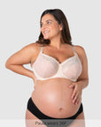 Temptation Full Cup Nursing Bra Powder - Alt Front View - Maternity & Breastfeeding Bra Larger Busts - Hotmilk Lingerie