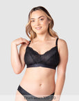 Warrior 2.0 FlexFit Nursing Bra Black - Main View - Wirefree Maternity Nursing Bra - Hotmilk Lingerie