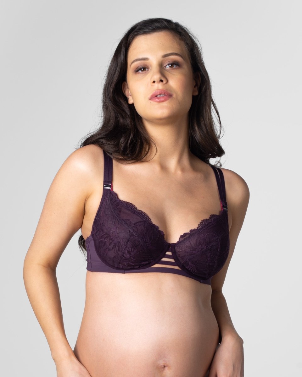 True Luxe Lace Nursing Bra - Amethyst - Hotmilk Lingerie