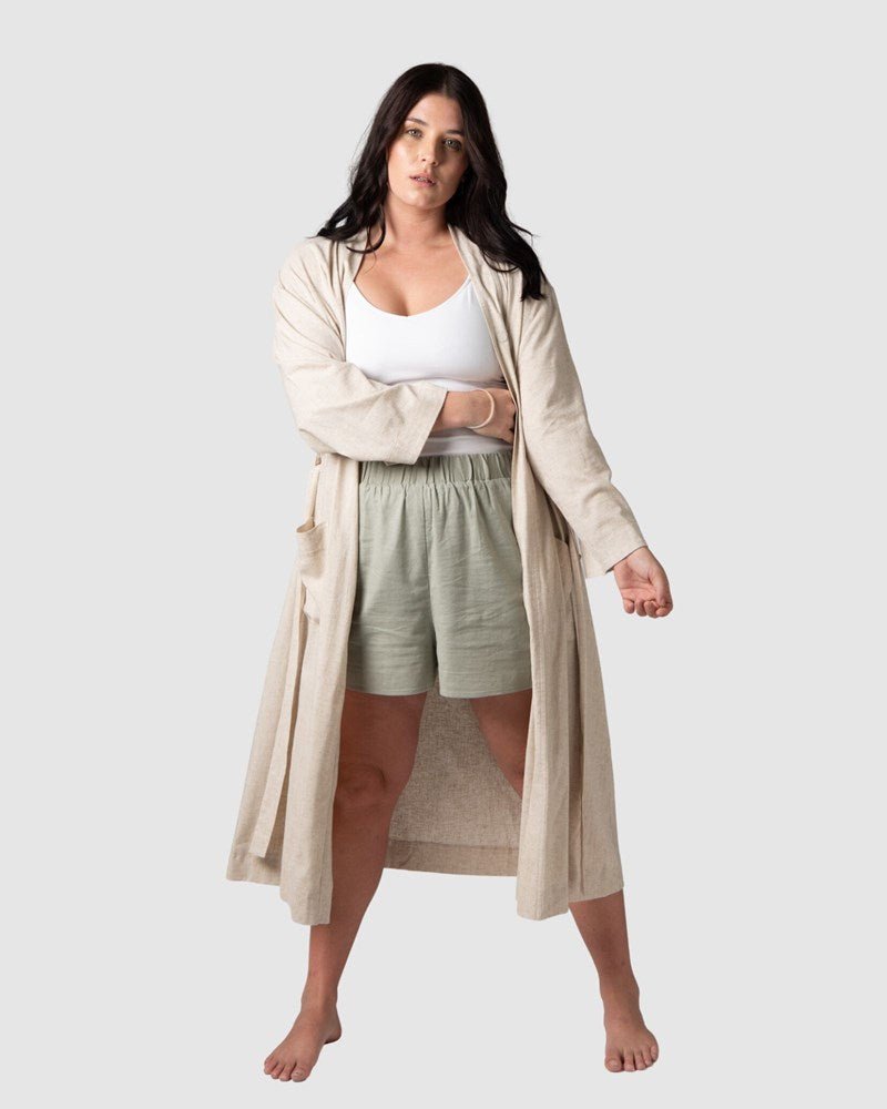 Lounge Robe Birch - Hotmilk Lingerie