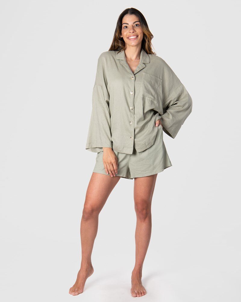 Lounge Short Sage - Hotmilk Lingerie
