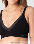 Caress FlexFit Nursing Bra Black - Crop View - Bamboo Maternity & Breastfeeding Bra - Hotmilk Lingerie