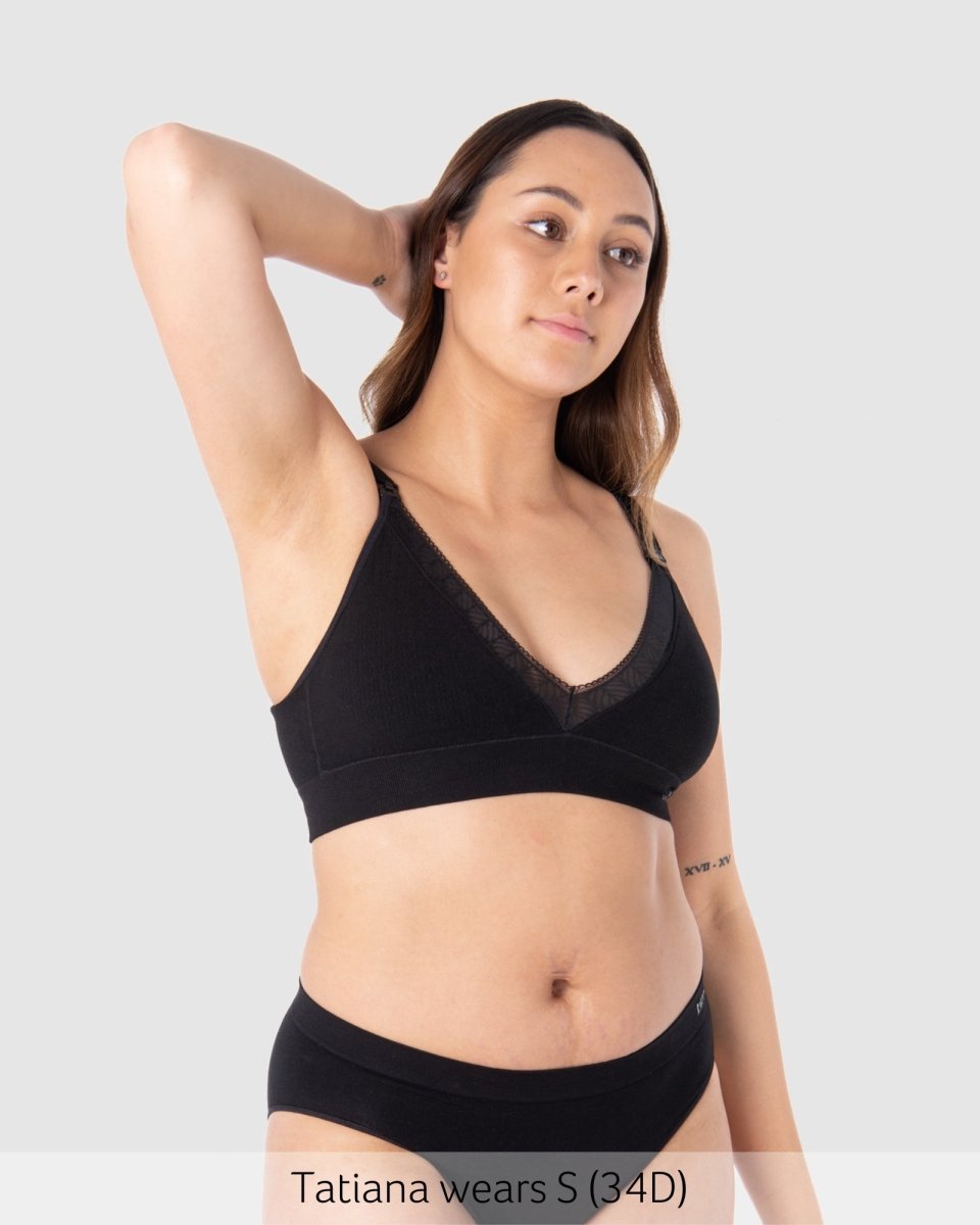 Caress FlexFit Nursing Bra - Black - Hotmilk Lingerie