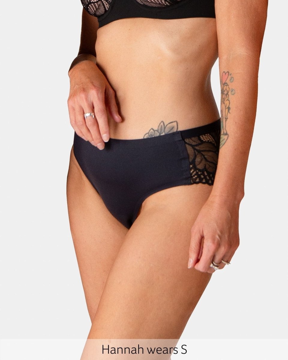 The Classic Vanishing Bikini Brief - Black - Hotmilk Lingerie