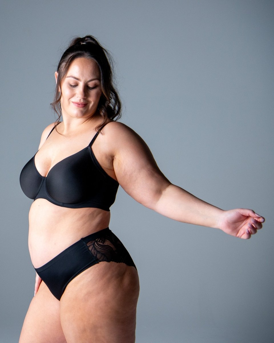 The Classic Vanishing Bikini Brief - Black - Hotmilk Lingerie