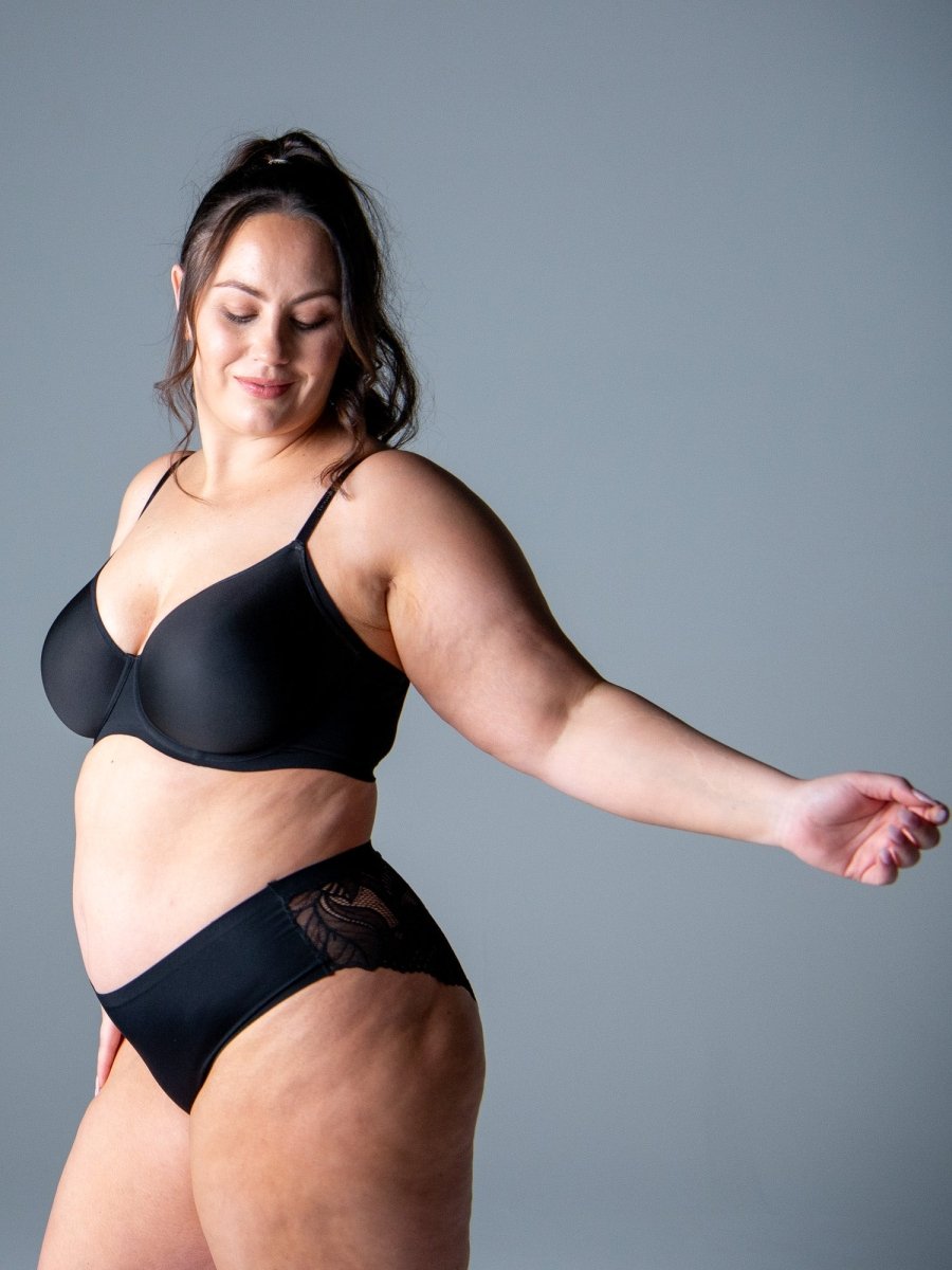 The Classic Vanishing Bikini Brief - Black - Hotmilk Lingerie