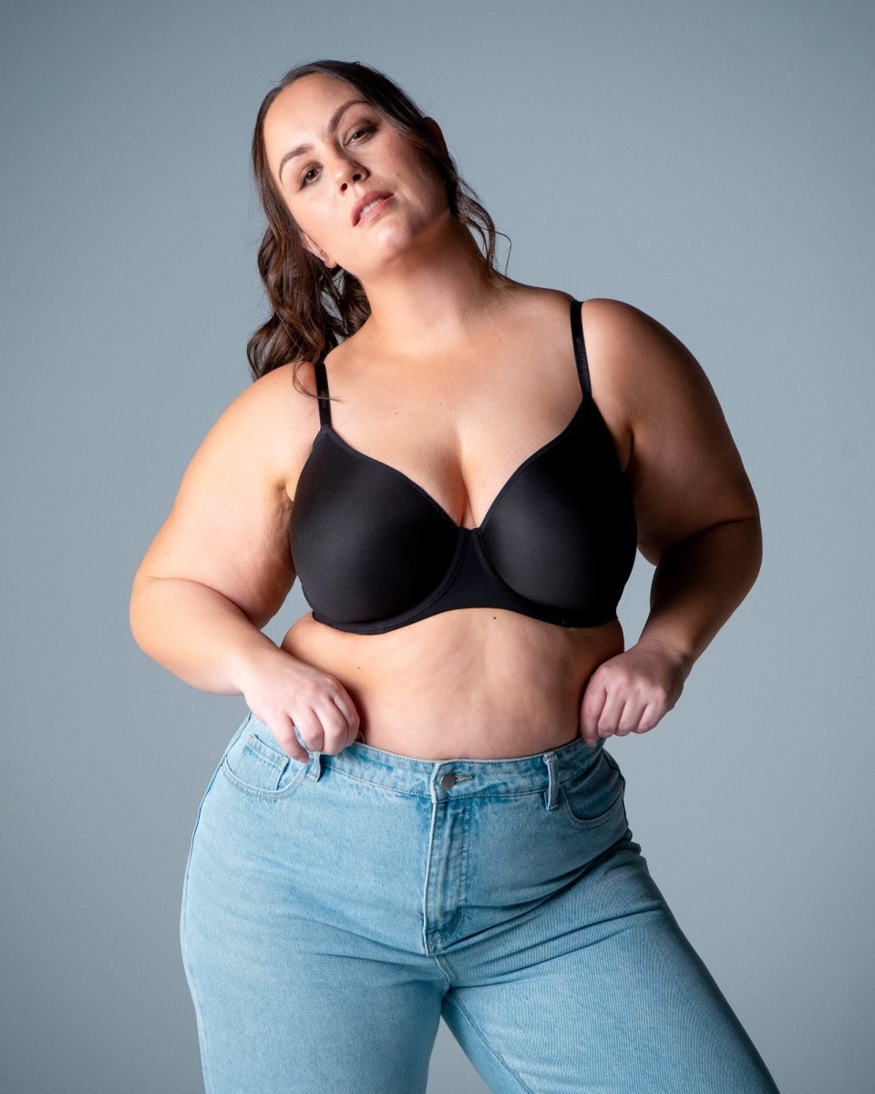 Effortless Sculpt T-shirt Bra - Black - Hotmilk Lingerie