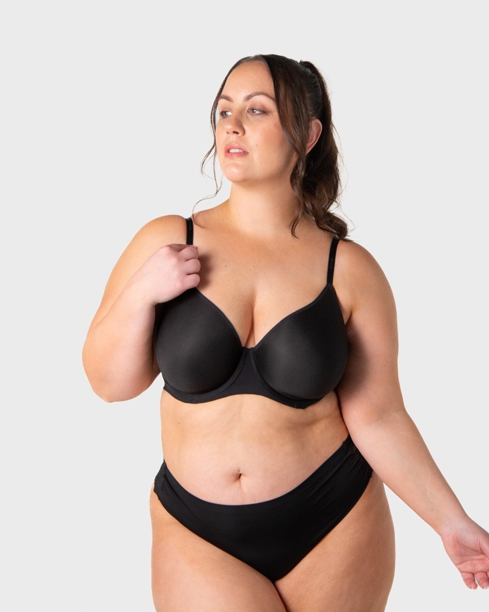 Effortless Sculpt T-shirt Bra - Black - Hotmilk Lingerie