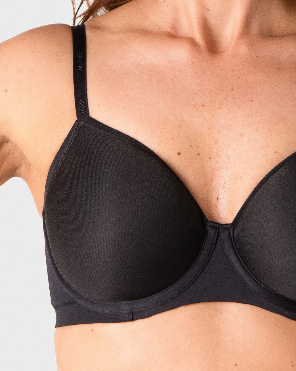 Effortless Sculpt T-shirt Bra - Black - Hotmilk Lingerie