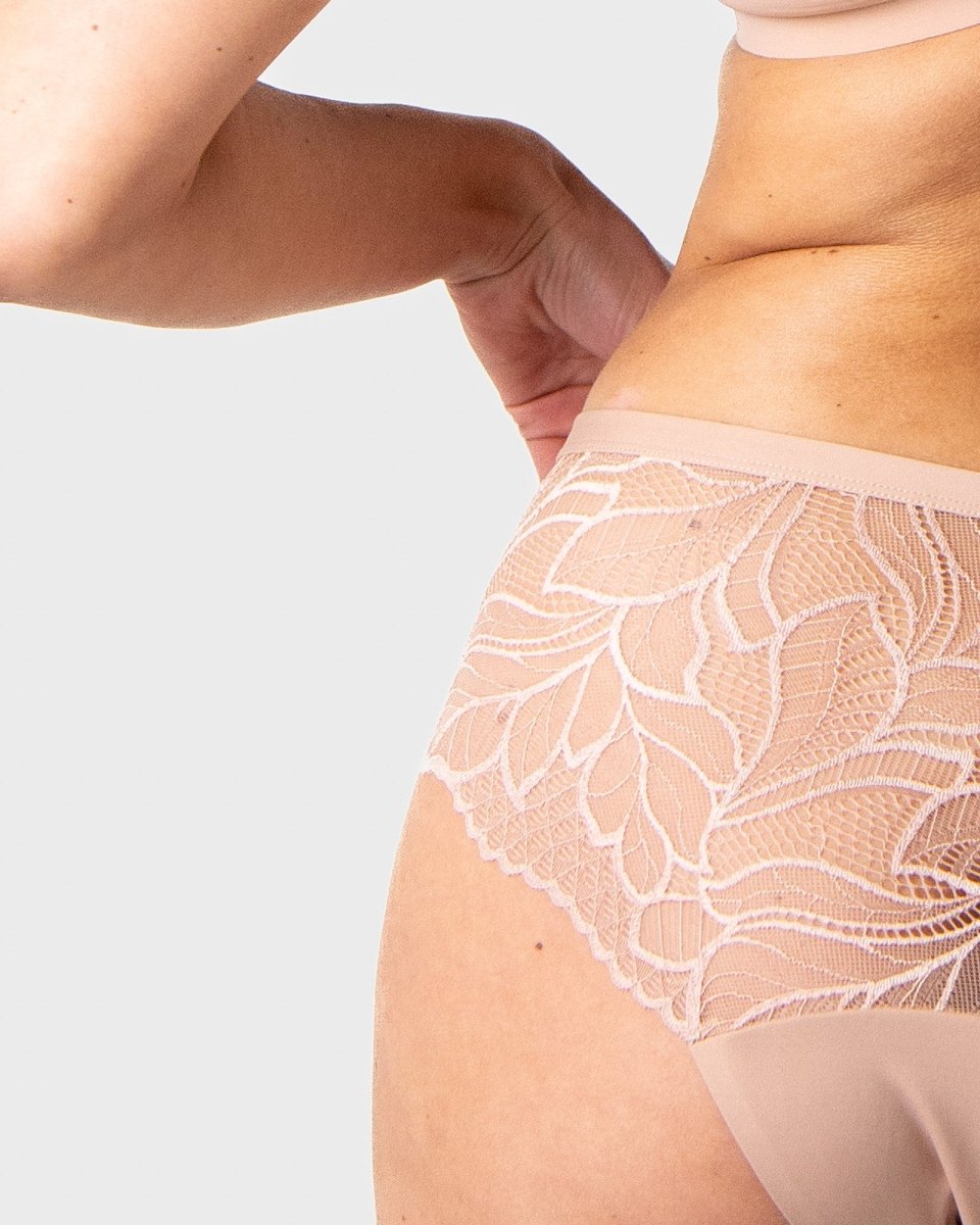 The Classic Vanishing Bikini Brief - Cashmere - Hotmilk Lingerie