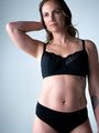 Luxe Wirefree Full Cup Bra - Black - Hotmilk Lingerie