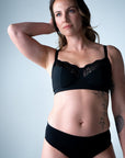 Luxe Wirefree Full Cup Bra - Black - Hotmilk Lingerie