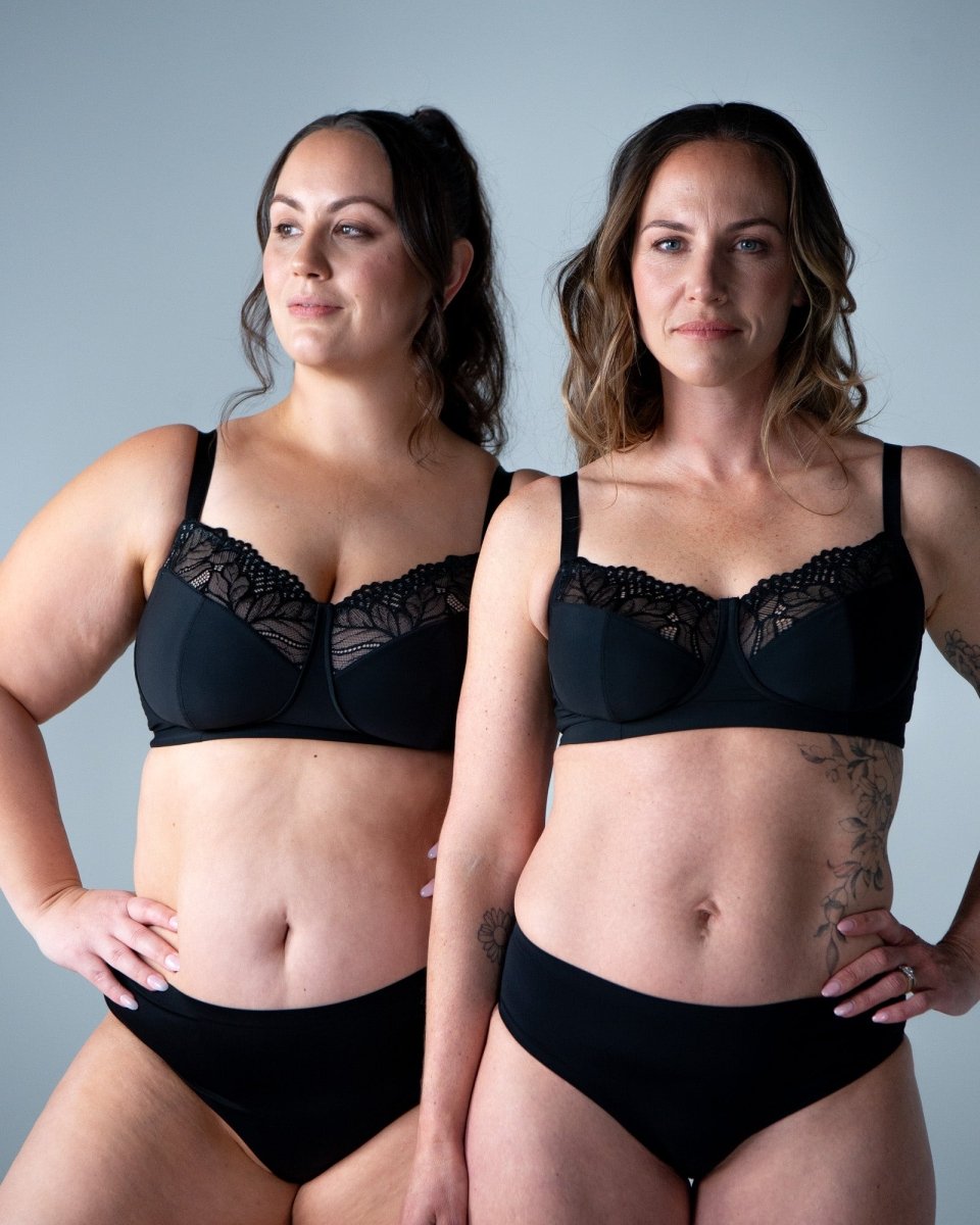 Luxe Wirefree Full Cup Bra - Black - Hotmilk Lingerie