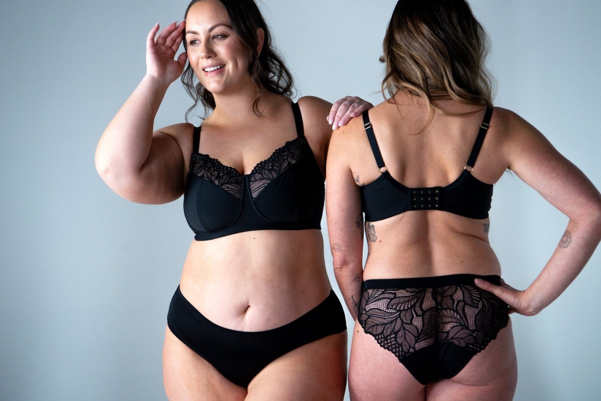 Luxe Wirefree Full Cup Bra - Black - Hotmilk Lingerie