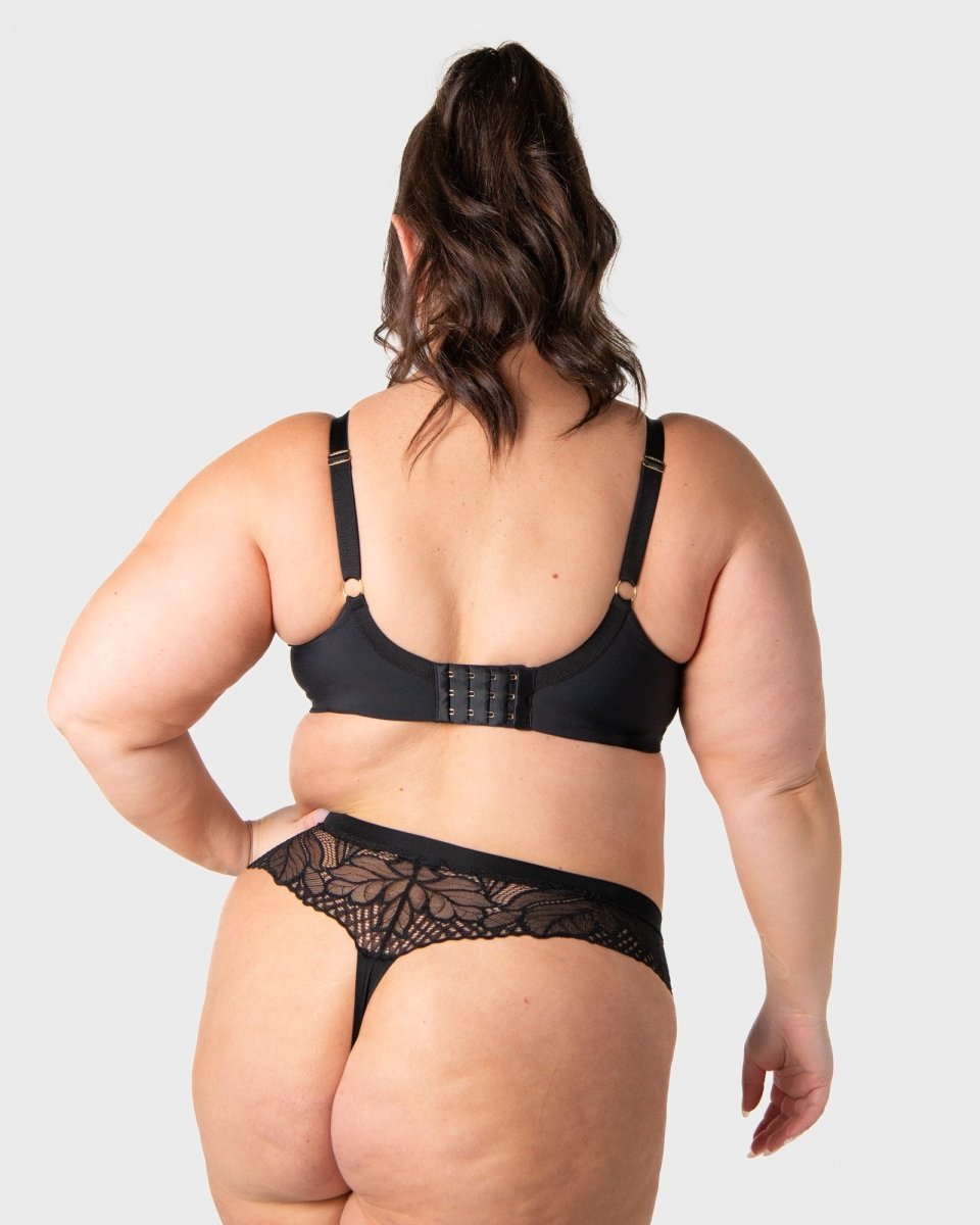 Luxe Wirefree Full Cup Bra - Black - Hotmilk Lingerie