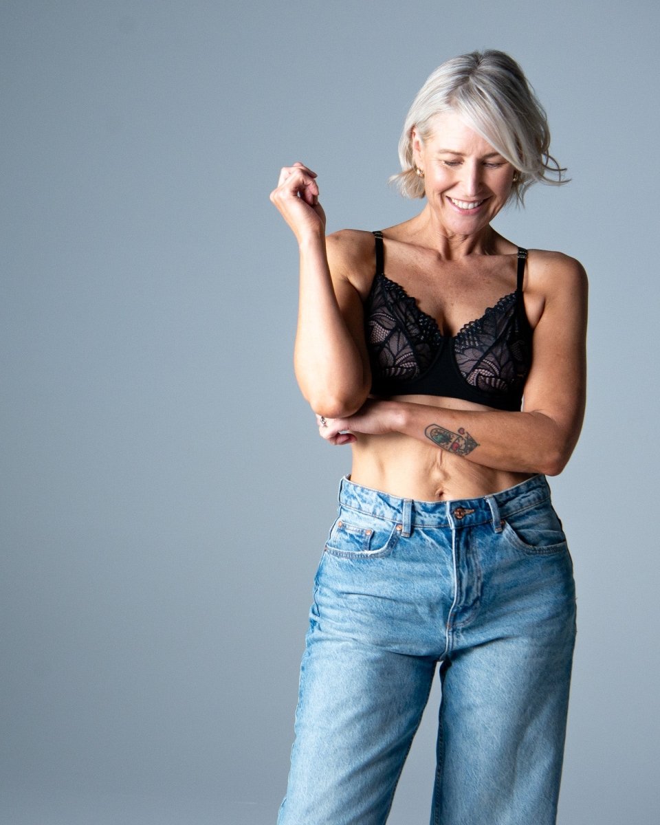 Refined Flexiwire Full Cup Bra - Black - Hotmilk Lingerie