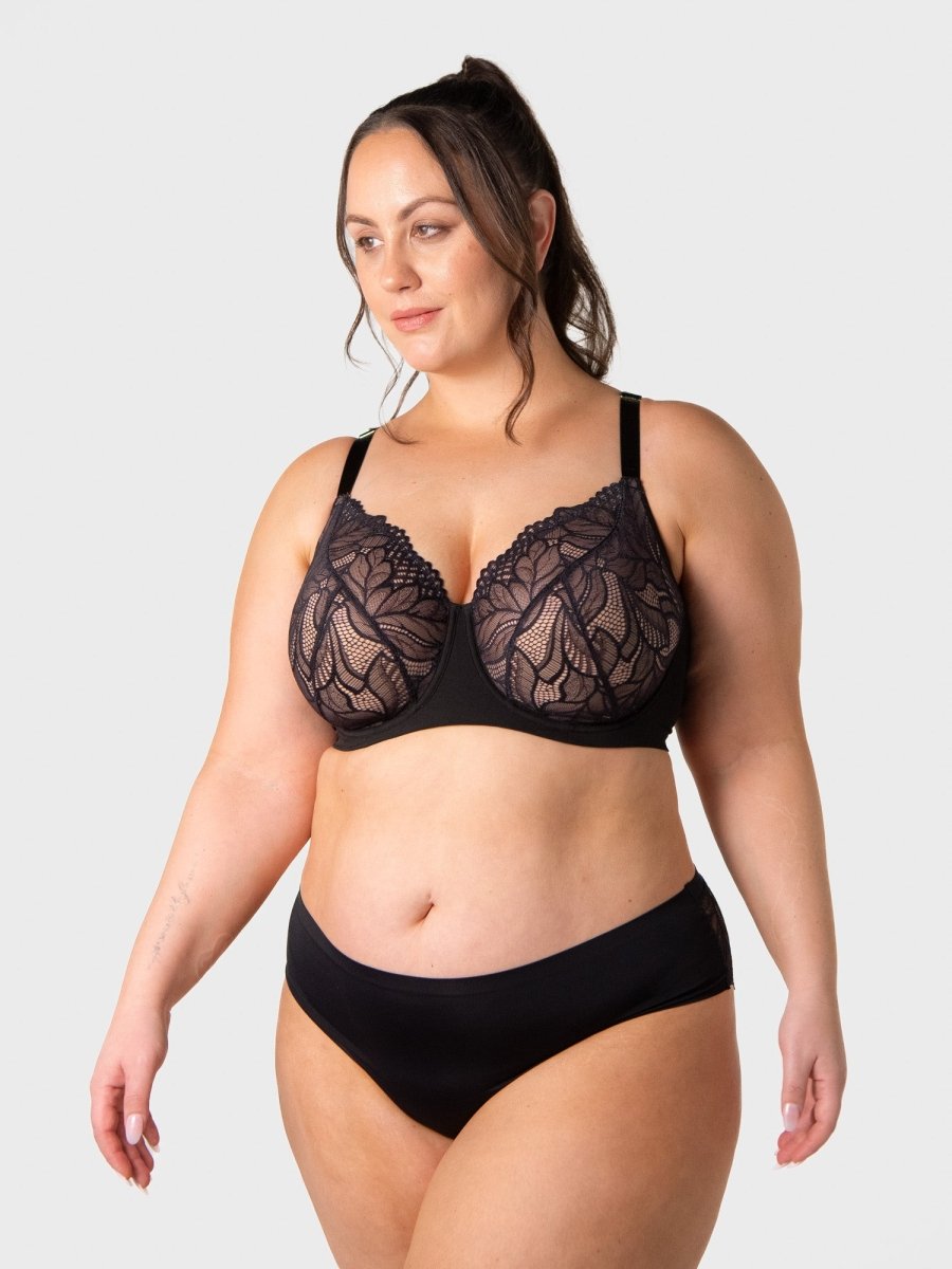Refined Flexiwire Full Cup Bra - Black - Hotmilk Lingerie