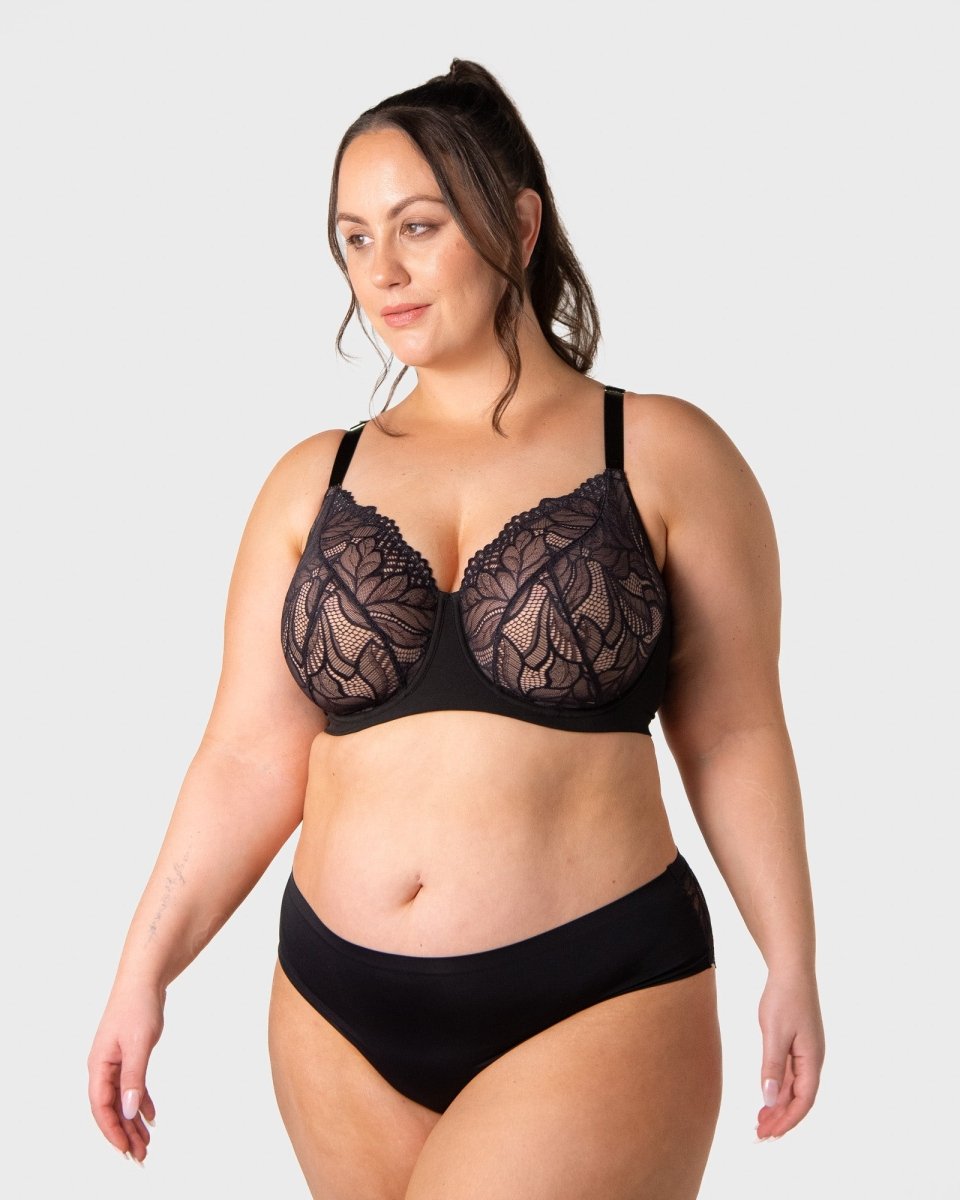 Refined Flexiwire Full Cup Bra - Black - Hotmilk Lingerie