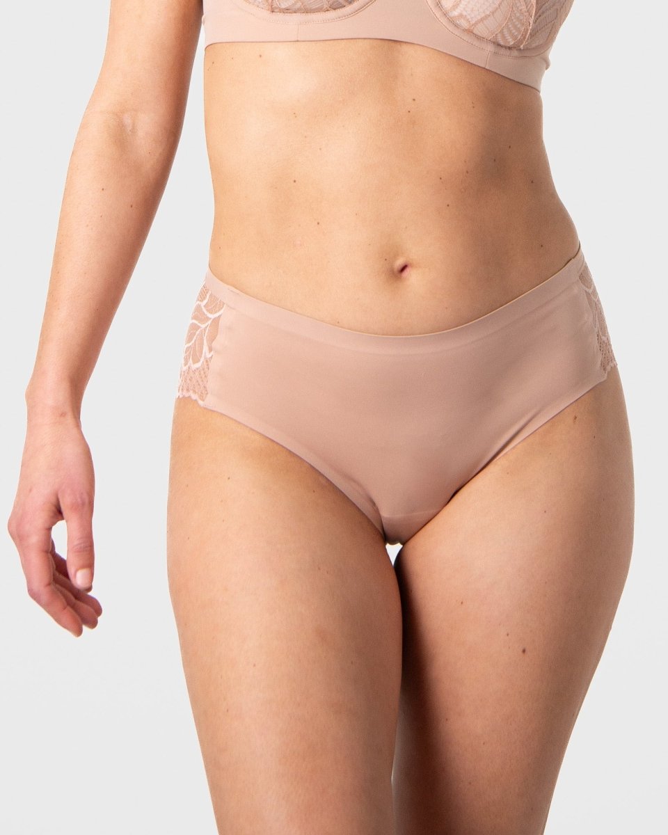 The Classic Vanishing Bikini Brief - Cashmere - Hotmilk Lingerie