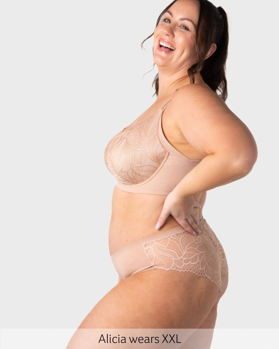 The Classic Vanishing Bikini Brief - Cashmere - Hotmilk Lingerie