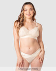 Warrior 2.0 Bikini Brief Ivory - Alt View - Maternity & Postpartum Bikini Underwear - Hotmilk Lingerie