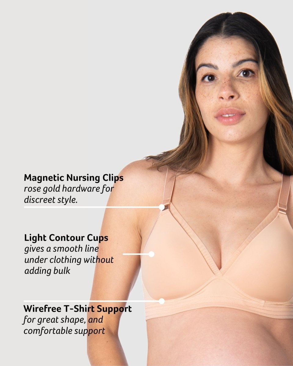 Ambition T-Shirt Nursing Bra - Maple - Hotmilk Lingerie