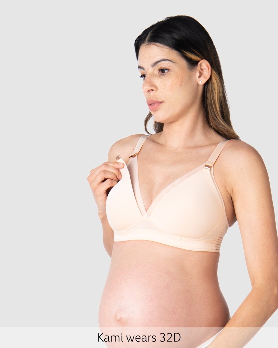 Ambition T-Shirt Nursing Bra - Shell - Hotmilk Lingerie