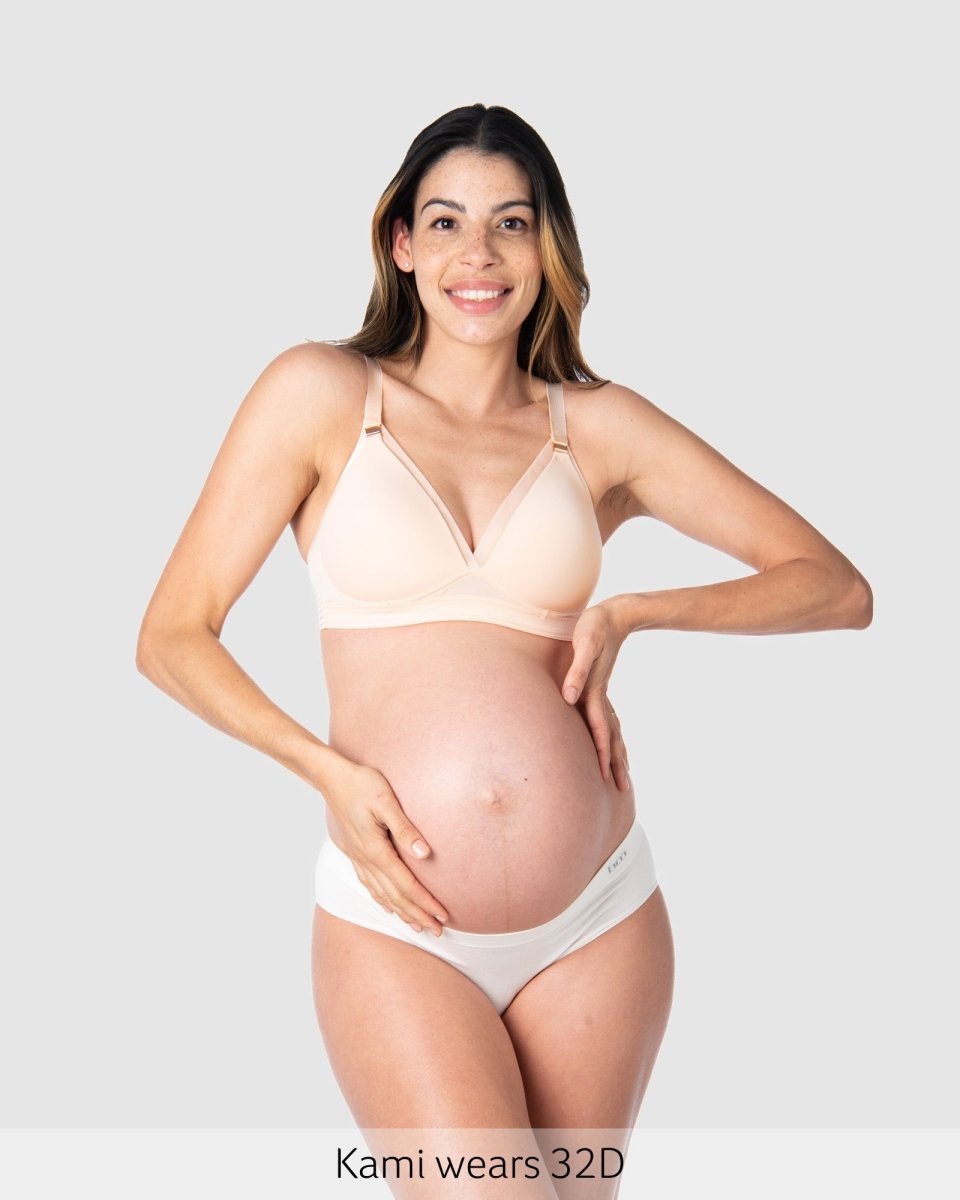 Ambition T-Shirt Nursing Bra - Shell - Hotmilk Lingerie