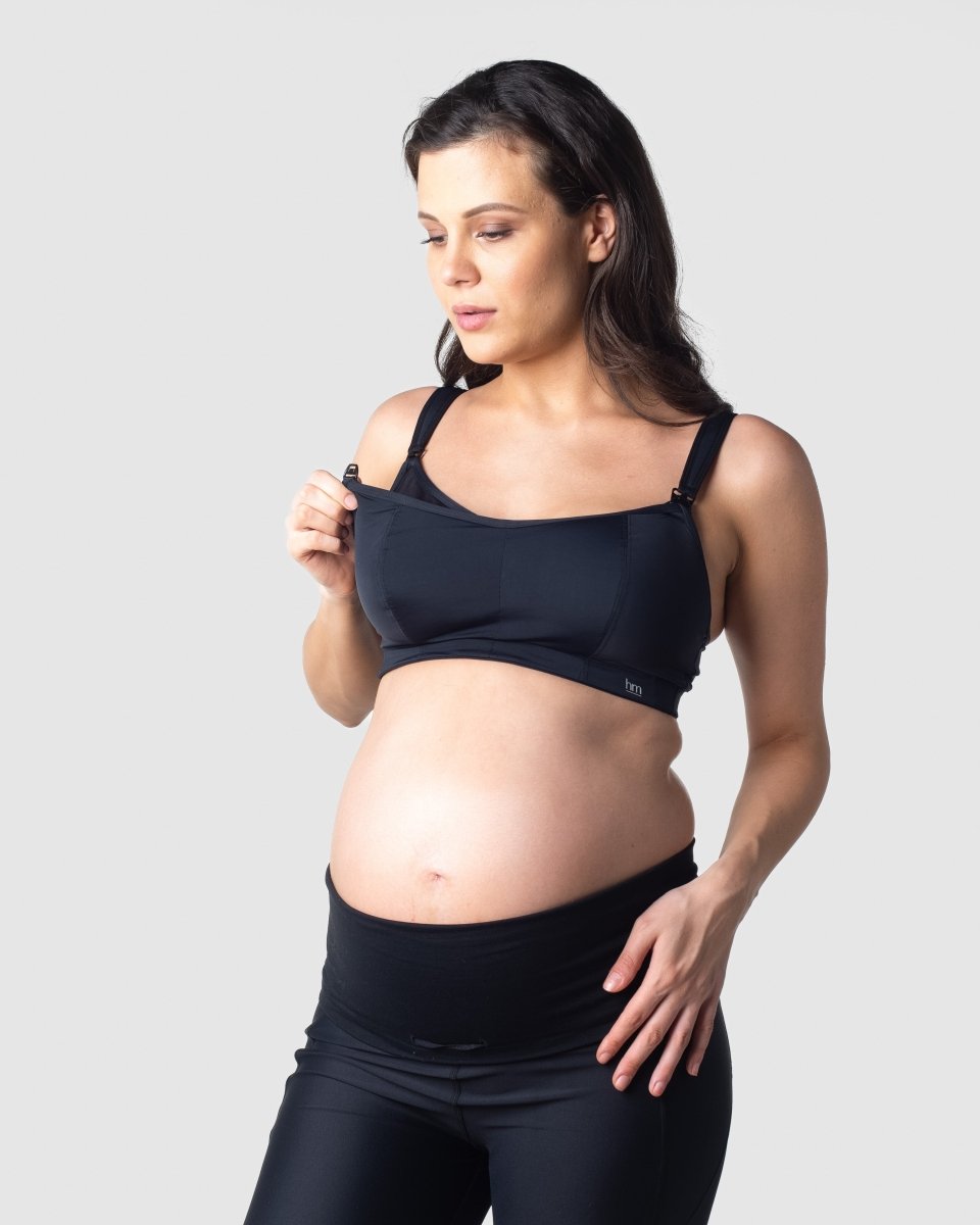 Balance Sports Black Nursing Bra - Wirefree