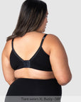 Caress FlexFit Nursing Bra Black Busty - Back View - Bamboo Maternity Bra for Larger Busts - Hotmilk Lingerie