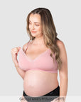 Caress FlexFit Nursing Bra Petal Pink Busty - Nursing Clip Detail - Bamboo Maternity Bra Easy Access Clip - Hotmilk Lingerie