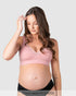 Caress FlexFit Nursing Bra Petal Pink - Alt Front View - Bamboo Maternity & Breastfeeding Bra - Hotmilk Lingerie