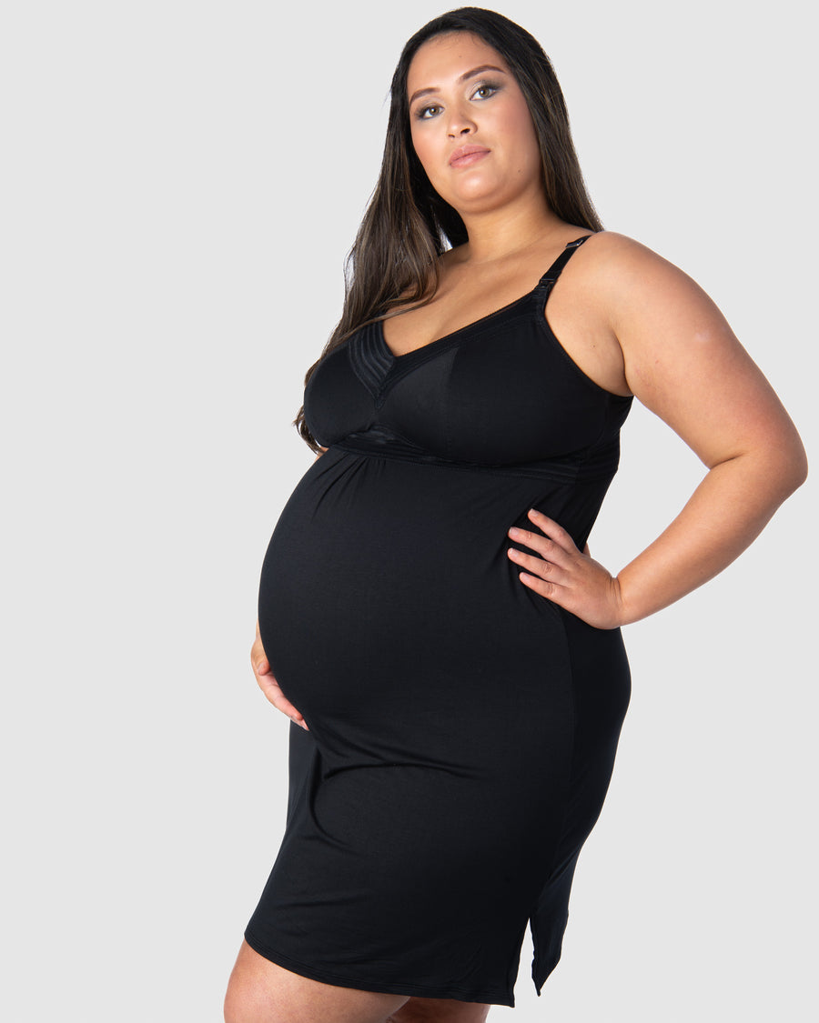 Nursing nightie 2025 black