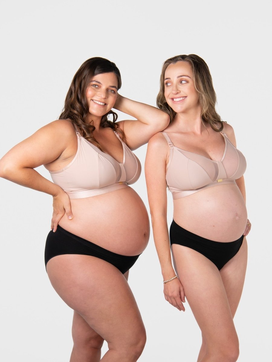 Flawless Full Cup Plunge Nursing Bra - Cashmere - Hotmilk Lingerie