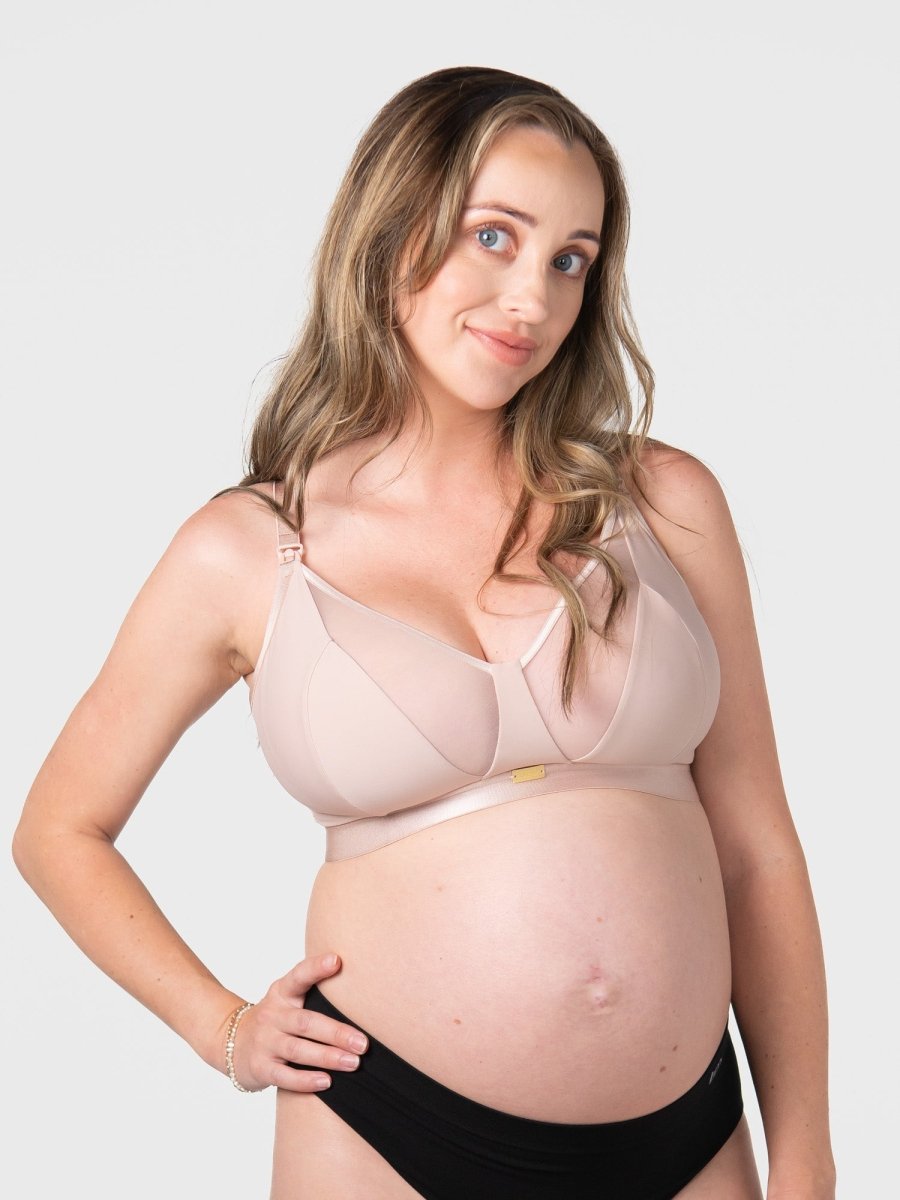 Flawless Full Cup Plunge Nursing Bra - Cashmere - Hotmilk Lingerie