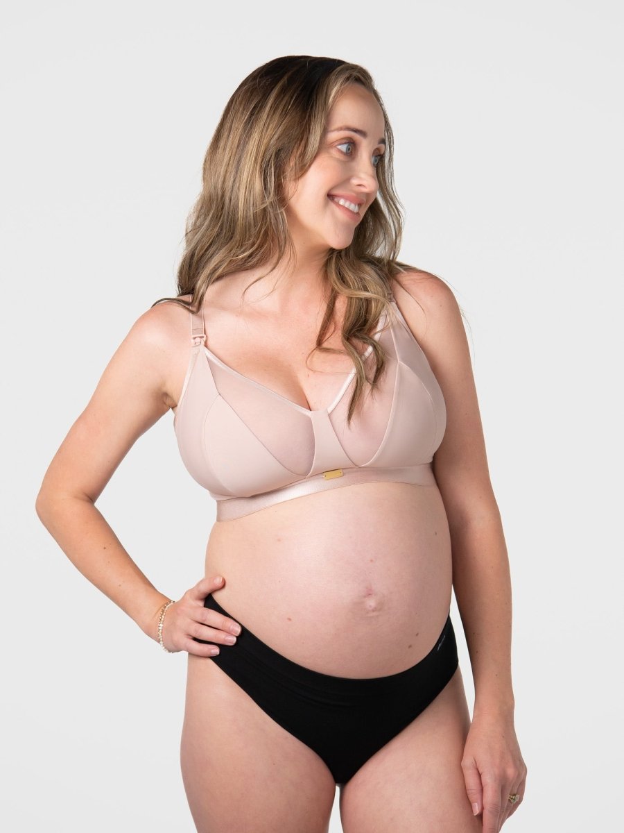 Flawless Full Cup Plunge Nursing Bra - Cashmere - Hotmilk Lingerie