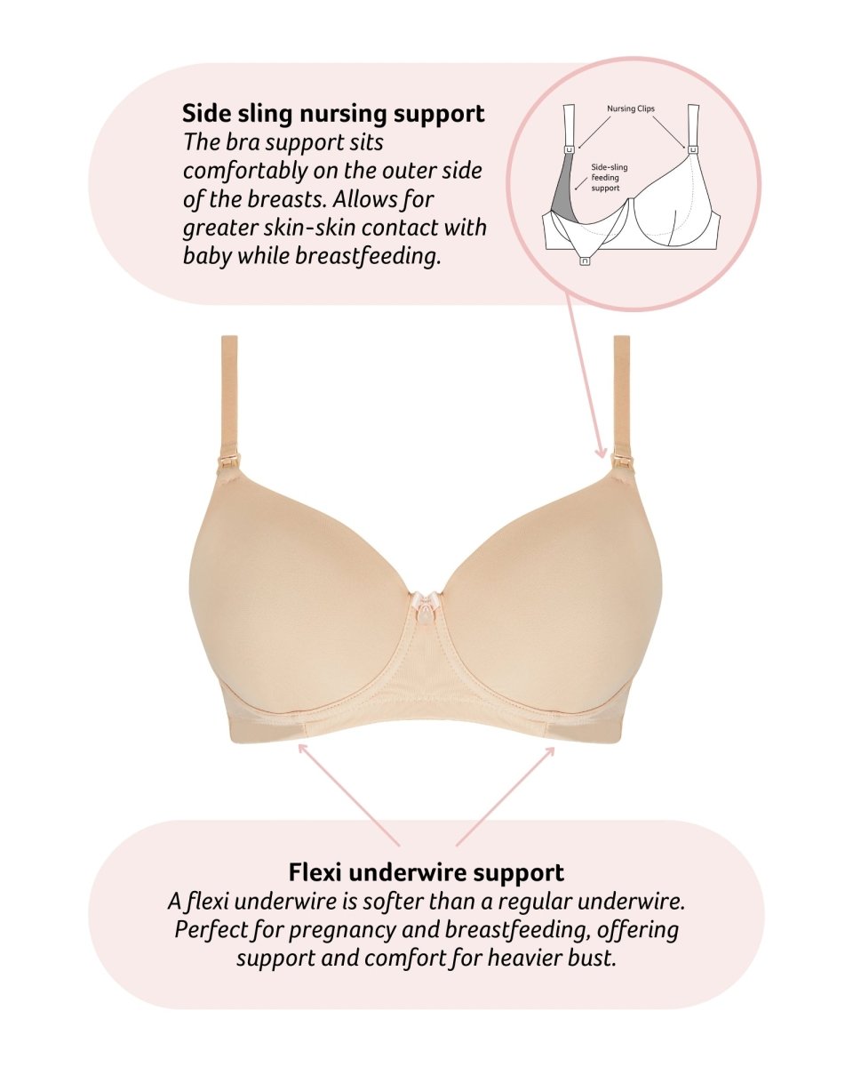 Forever Yours T-Shirt Nursing Bra - Frappe - Hotmilk Lingerie