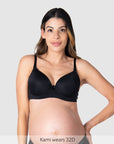 Forever Yours T-Shirt Nursing Bra Black - Main View - Maternity & Breastfeeding T-Shirt Bra - Hotmilk Lingerie