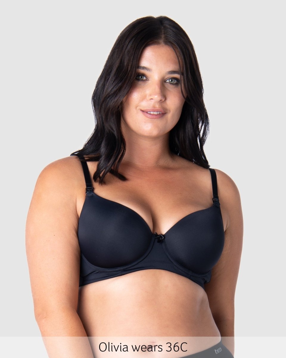 Forever Yours T-Shirt Nursing Bra - Black - Hotmilk Lingerie