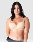 Forever Yours T-Shirt Nursing Bra Frappe - Alt Front View - Maternity & Breastfeeding Bra - Hotmilk Lingerie