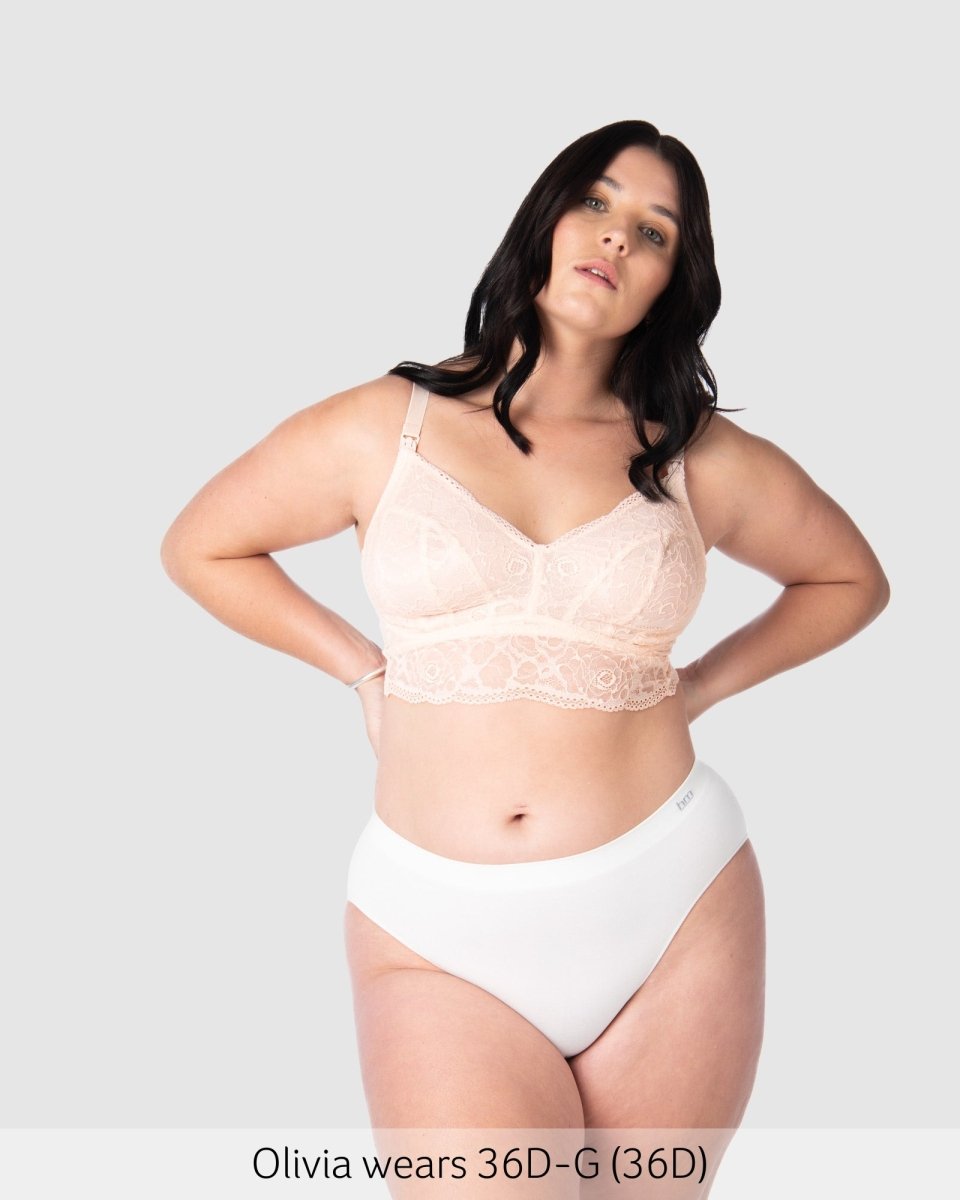 Heroine Multifit Nursing Bralette - Shell - Hotmilk Lingerie
