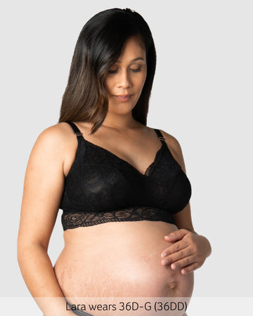 Heroine Wirefree Maternity Bralette in Black