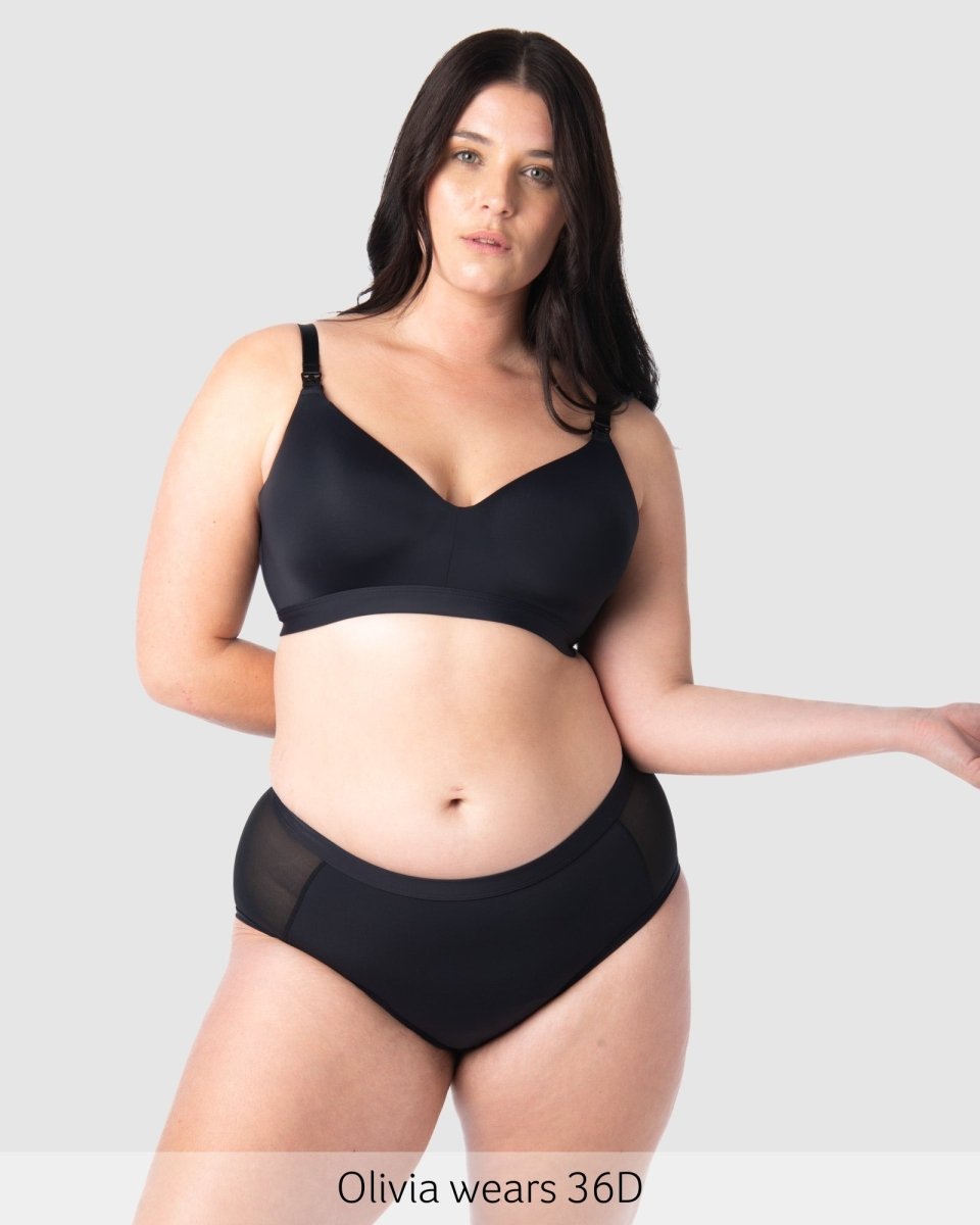 Infinite T-Shirt Nursing Bra - Black - Hotmilk Lingerie