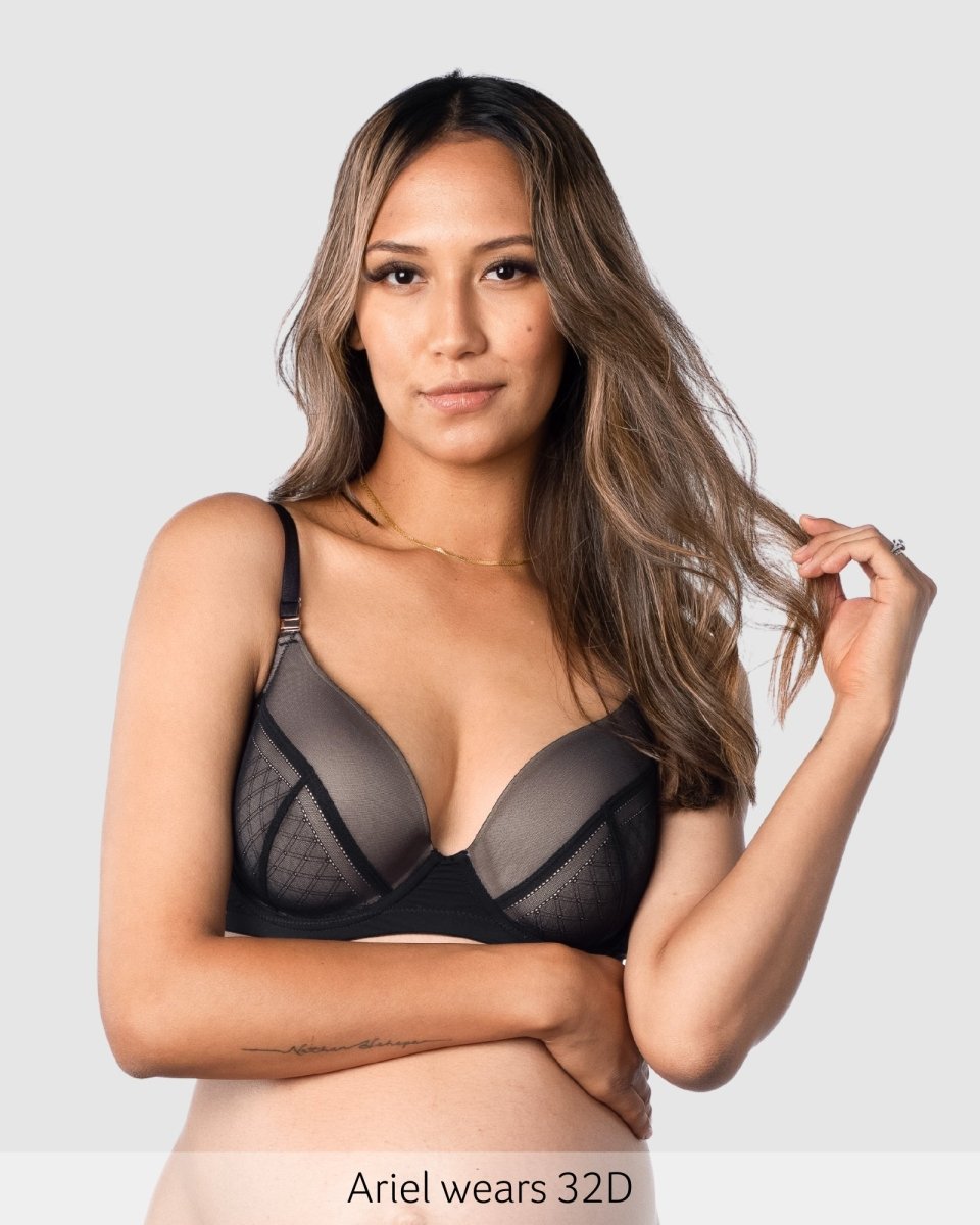 Lunar Eclipse T-Shirt Nursing Bra - Black - Hotmilk Lingerie