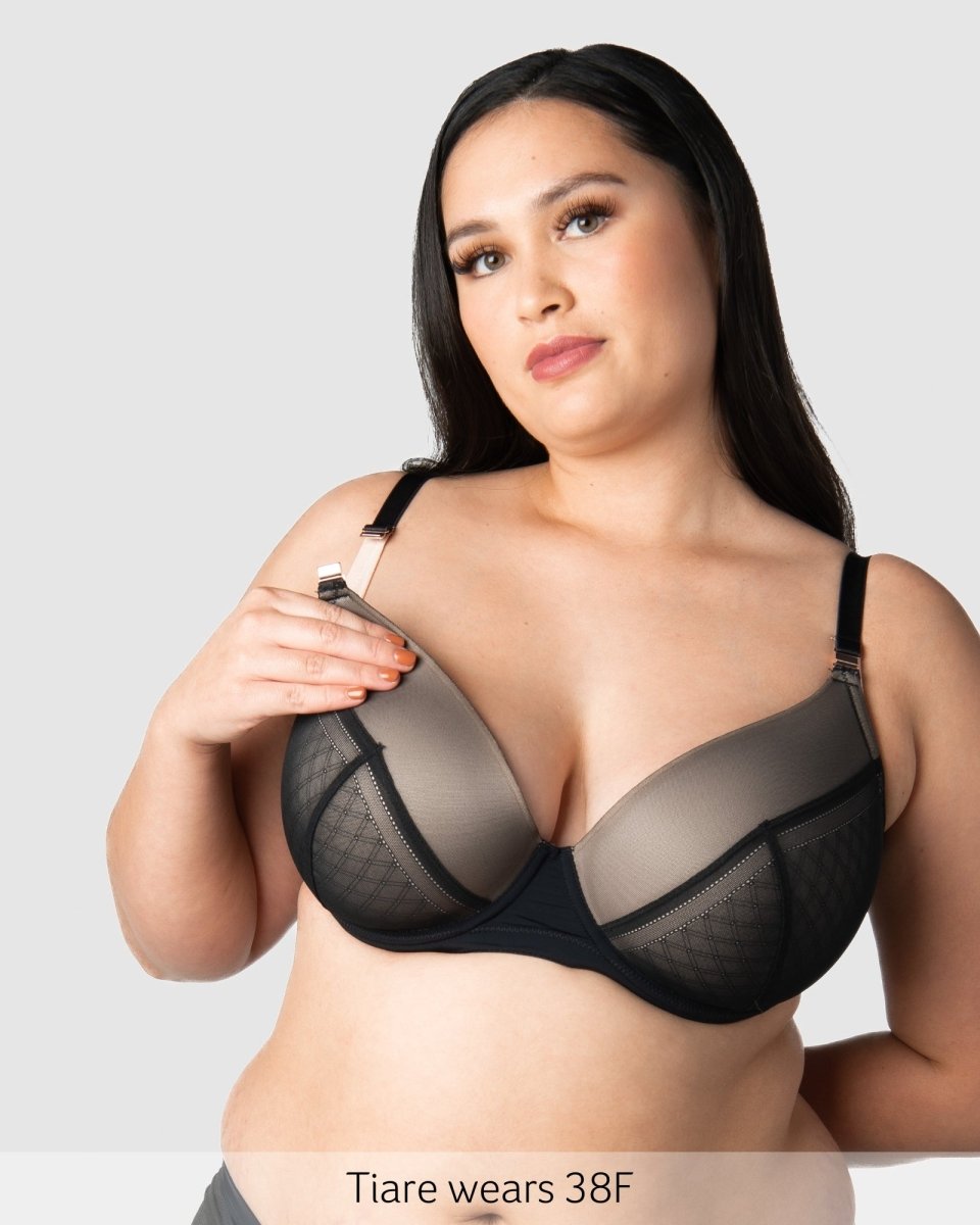 Lunar Eclipse T-Shirt Nursing Bra - Black - Hotmilk Lingerie