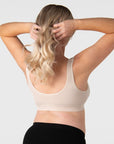 My Comfort FlexFit Bra Oat - Lifestyle View - Seamless Maternity & Nursing Bra - Hotmilk Lingerie