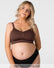My Necessity 2.0 FlexFit Nursing Bra Chocolate Busty - Front View - Seamless Maternity Bra for Larger Busts - Hotmilk Lingerie