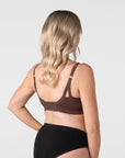 My Necessity 2.0 FlexFit Nursing Bra Chocolate Busty - Nursing Clip Detail - Seamless Maternity Bra Easy Access Clip - Hotmilk Lingerie