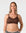 Adele wears My Necessity Chocolate close up view of front of bra